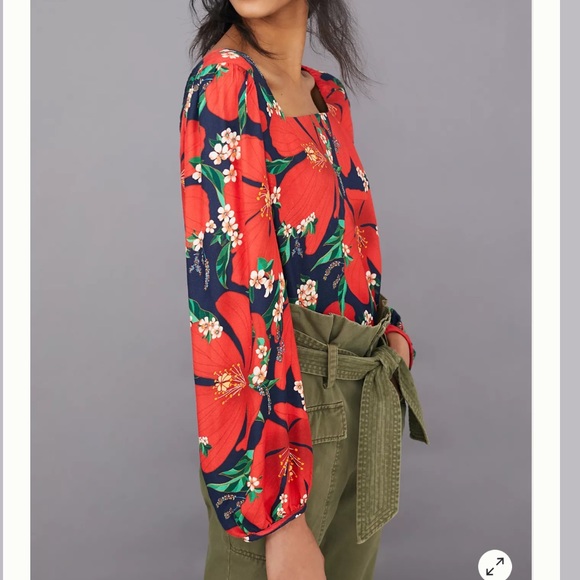 Anthropologie Farm Rio Anouk Floral Blouse - Picture 2 of 10